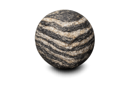 Layered rock sphere from LithoSight's original TieSight visual system